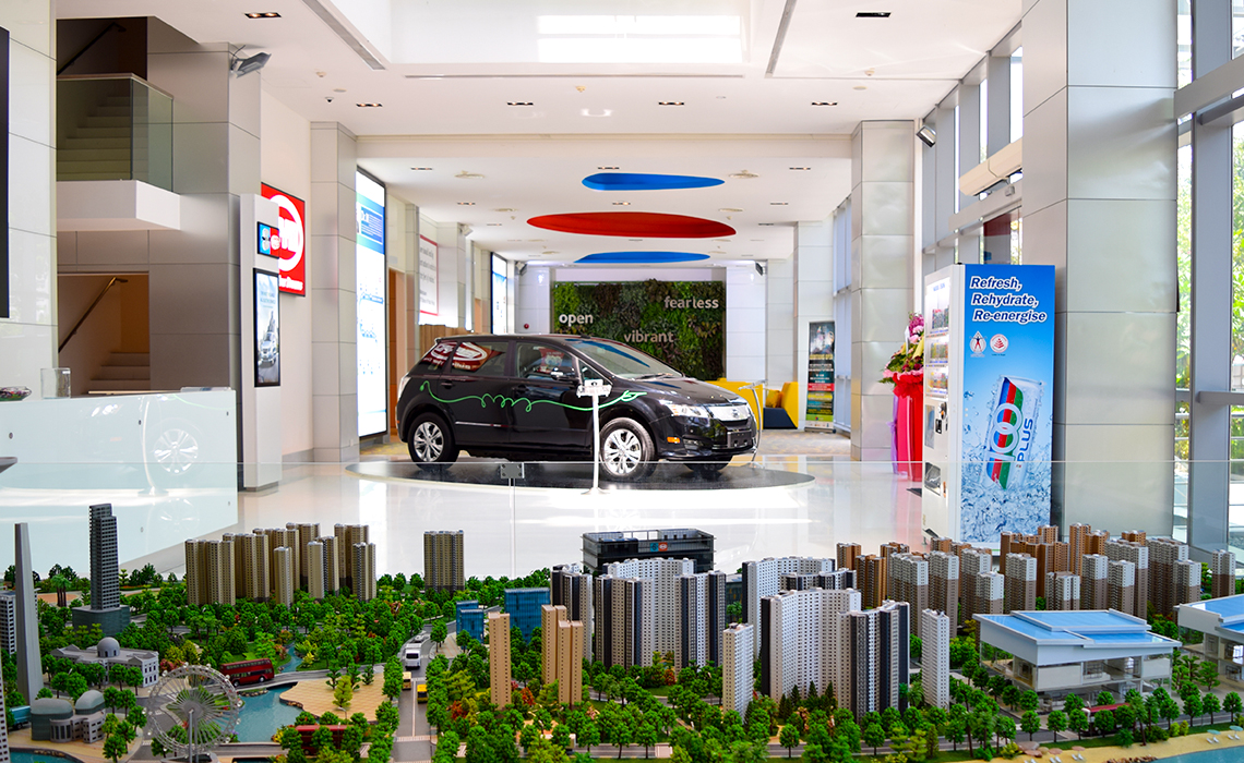 An inside view of the S Dreams EV Experience Centre