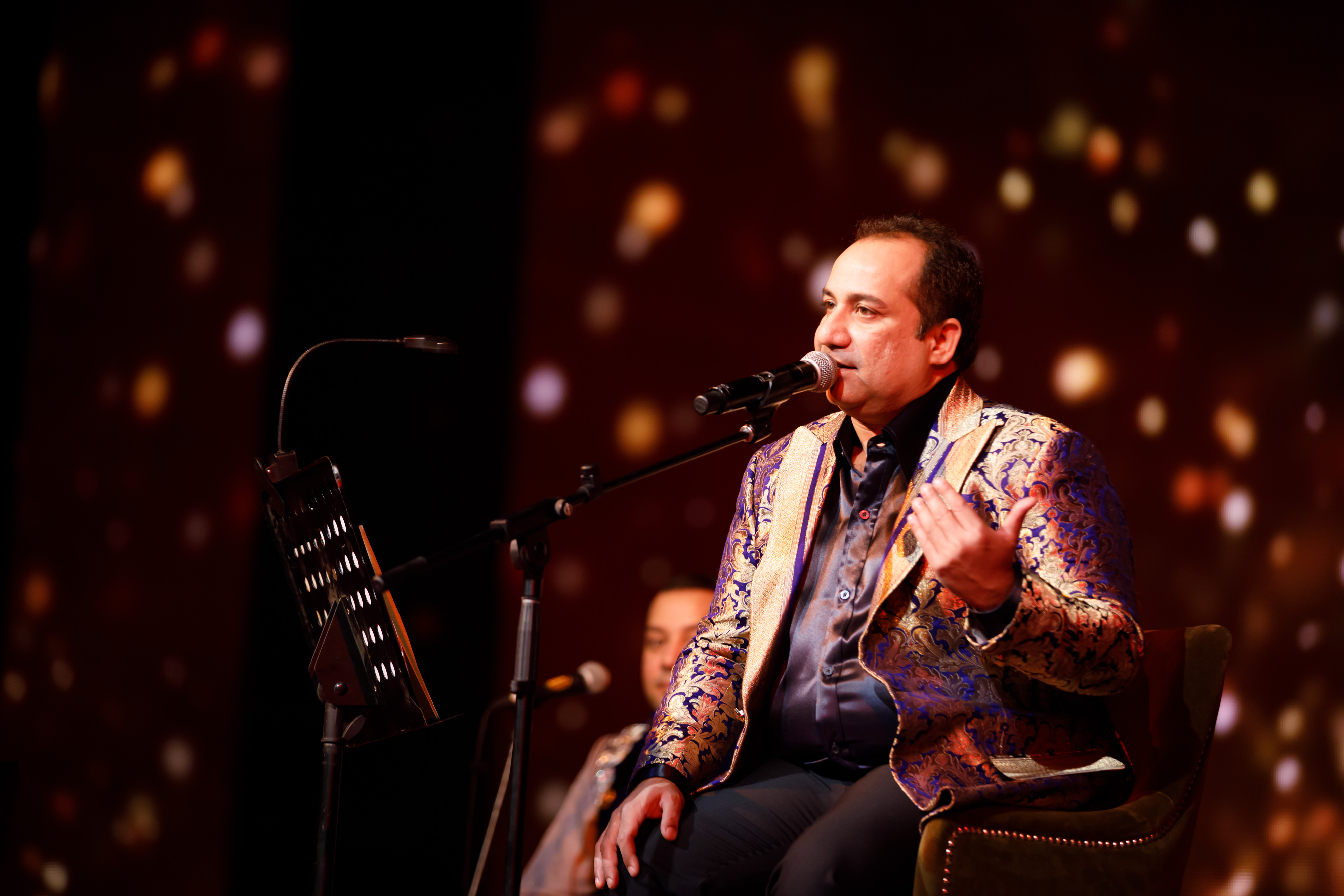 Music Maestro Rahat Fatah Ali Khan captivates the audience with his melodies during the New India: Emerging Global Leader event on August 9, 2017